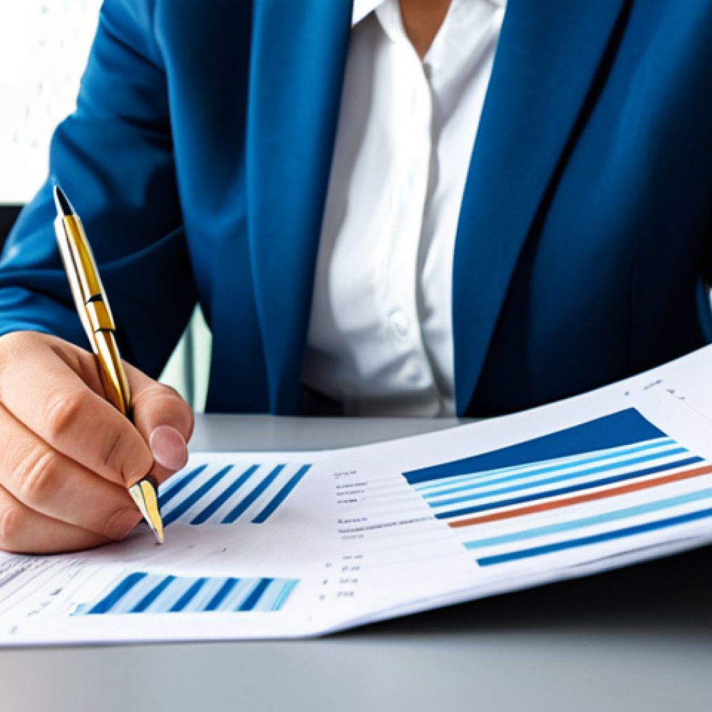 ** "A professional financial analyst, fully clothed in modest business attire, reviewing company valuation documents in a bright, modern office. Charts and graphs are visible in the background. Safe for work, appropriate content, perfect anatomy, natural proportions, professional, well-formed hands, proper finger count, family-friendly." **