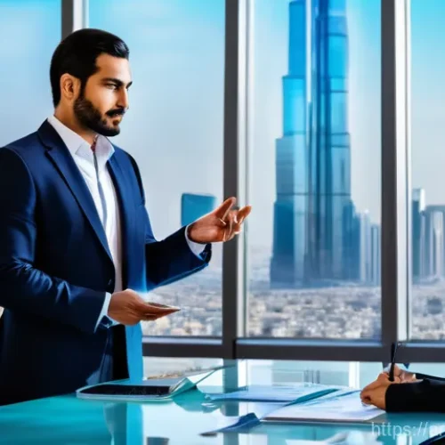 Home 31 기업가치평가사 주요 업무 분석 - **Prompt 1: The Guiding Light of Business Valuation in a Modern Arab Setting** "A wide shot of a...