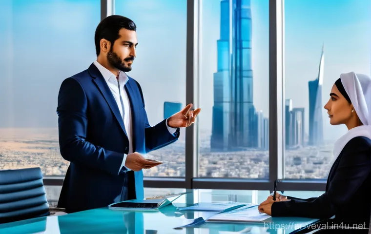 기업가치평가사 주요 업무 분석 - **Prompt 1: The Guiding Light of Business Valuation in a Modern Arab Setting** "A wide shot of a...