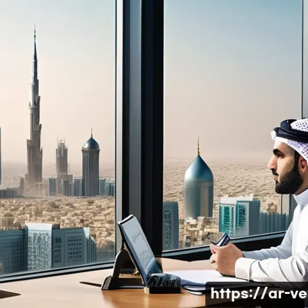 기업가치평가사 자산 가치 산출 방법 - A sophisticated corporate office environment in a modern Middle Eastern city, featuring a diverse gr...